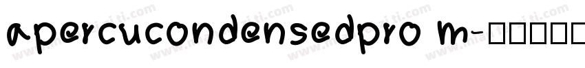 apercucondensedpro m字体转换